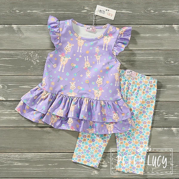 Gracie’s Giraffe Capri set