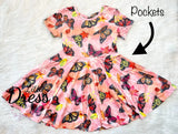 Monarch Butterfly Twirl Dress
