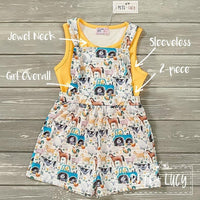 Around The Farm overall romper