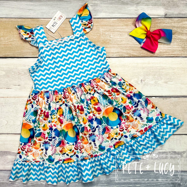 Watercolor Birds Dress
