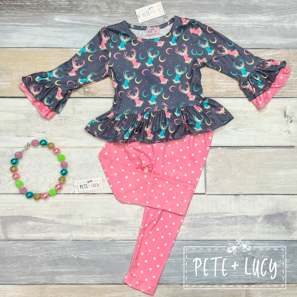 Starry Deer Pant Set