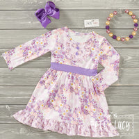 Boho Lavender Daisy Dress