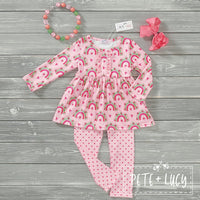 Strawberry Rainbow Pant Set