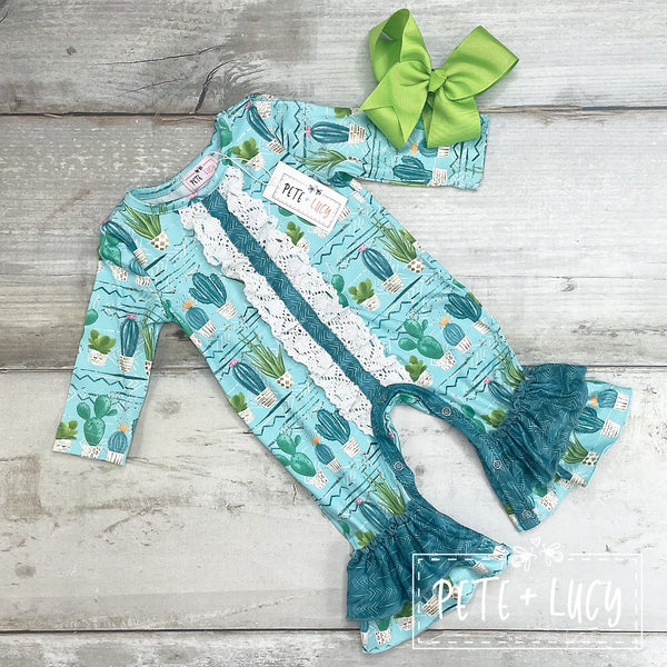 Sweet Succulent Romper