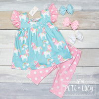 Unicorn Love Capri Set