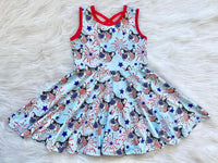 Americana Cats TWIRL dress