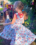 Americana Cats TWIRL dress