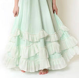 Mint Ruffle Tie Back Dress