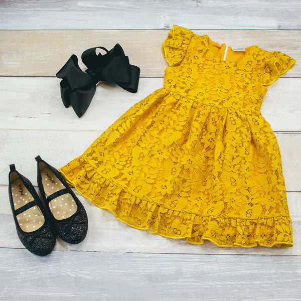 Mustard Lace Dress Desiree's Rose Sweet Boutique Mustard Lace Dress Desiree's Rose Sweet Boutique