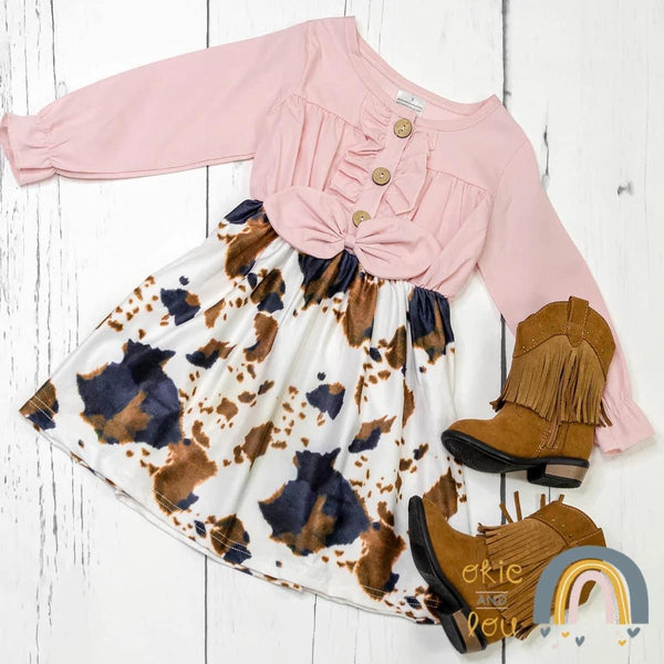 Blush Cowhide Dress