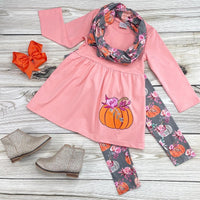 Pumpkin Scarf pant set