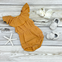 Mustard Gauze Romper